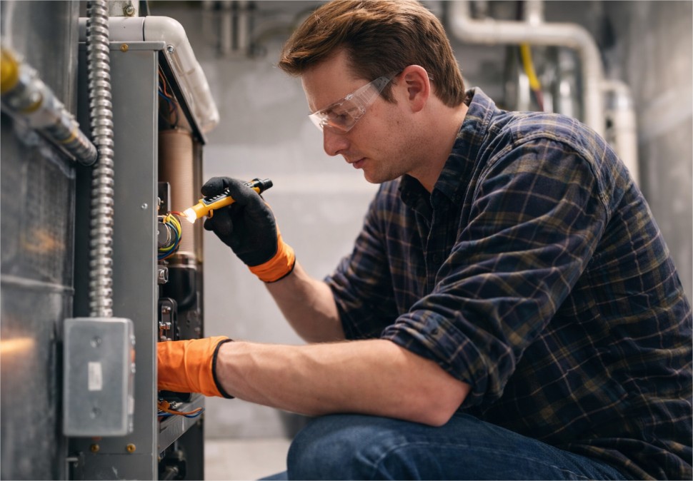 Equipo profesional de mantenimiento y arreglos