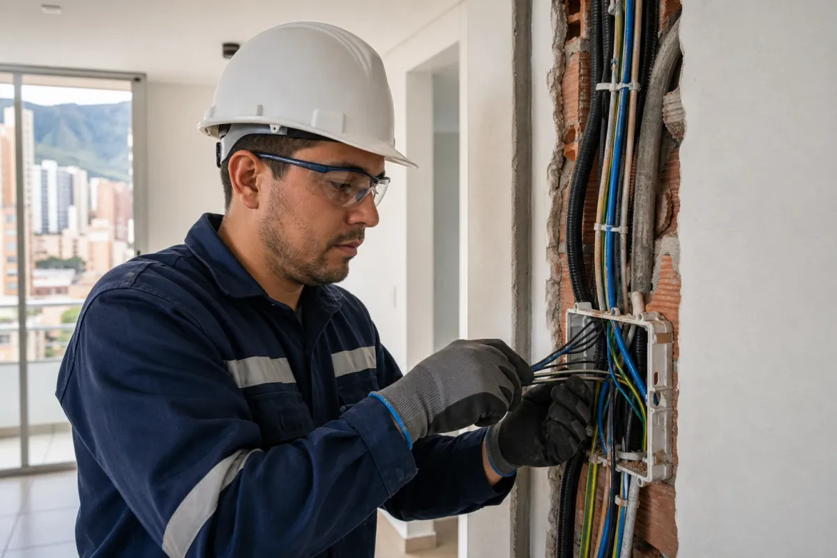 Cambio de cableado eléctrico en Bogotá seguro y profesional
