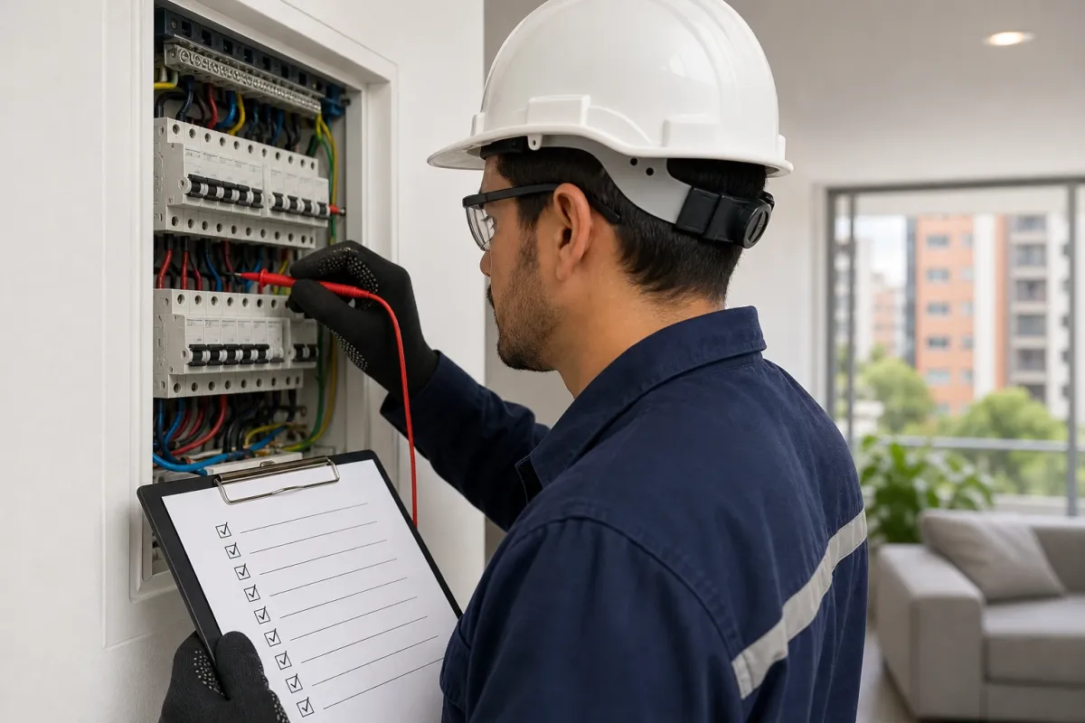 Checklist para la inspección anual de sistemas eléctricos en viviendas de Bogotá