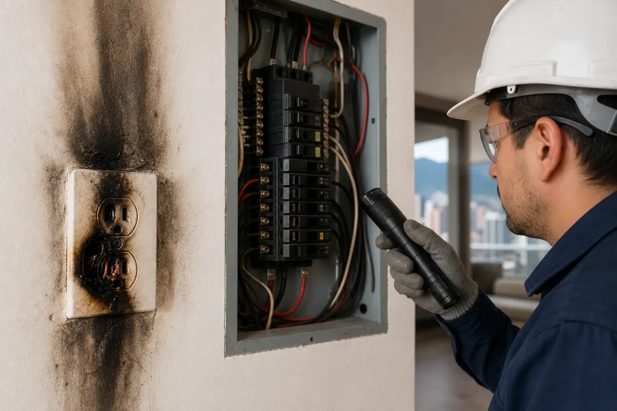 Corto circuito en casa causas y soluciones en Bogotá