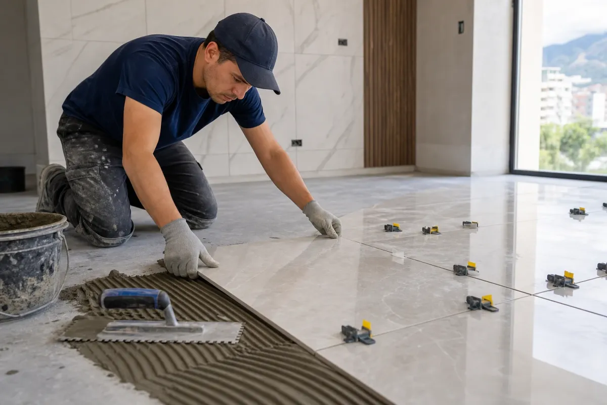 Enchapador de porcelanato: cómo elegir al mejor profesional en Bogotá
