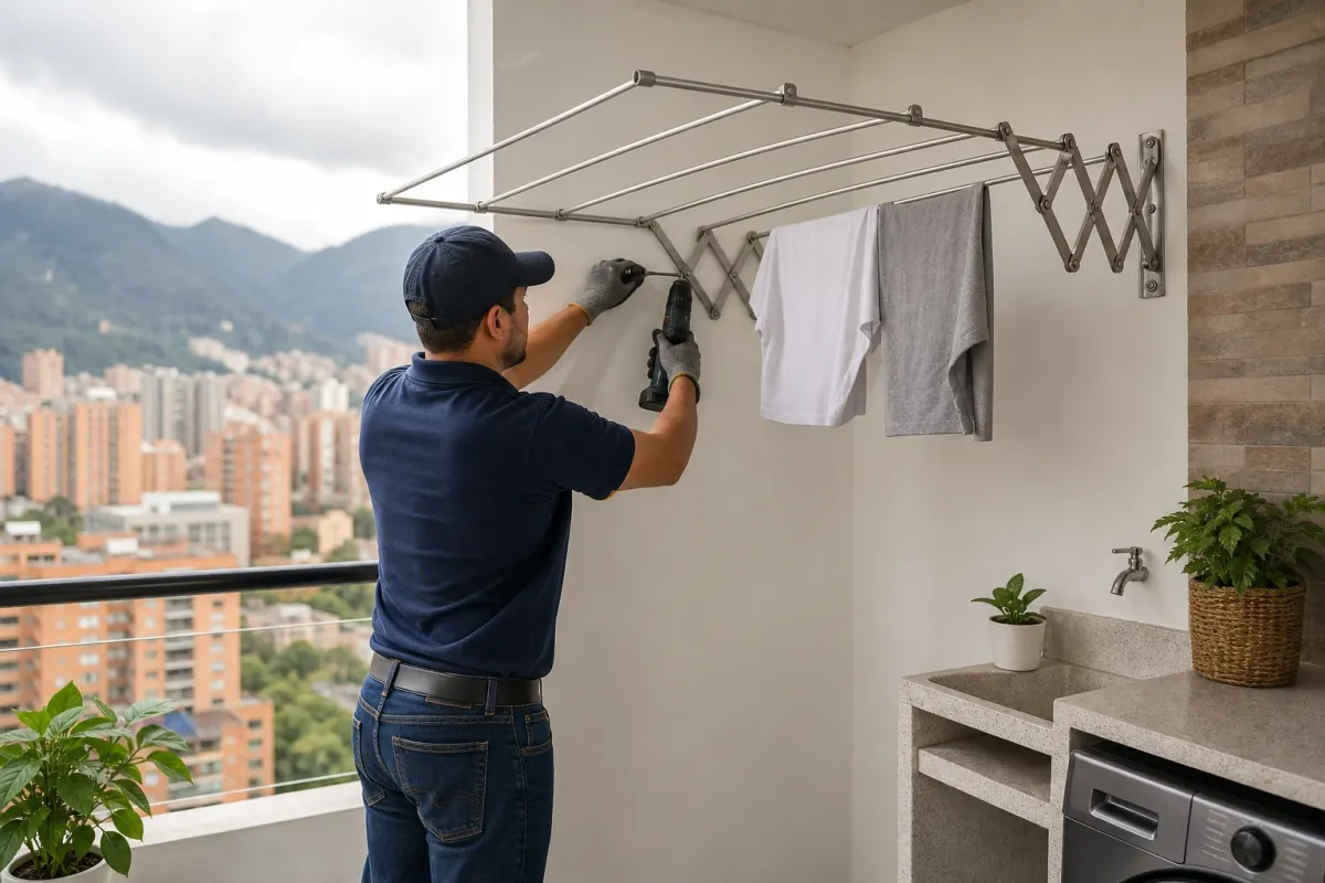 Instalación de tendederos de ropa: opciones, recomendaciones y servicios en Bogotá