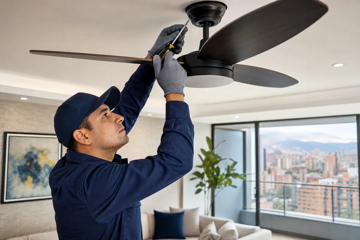Guía completa para la instalación de ventiladores de techo en Bogotá
