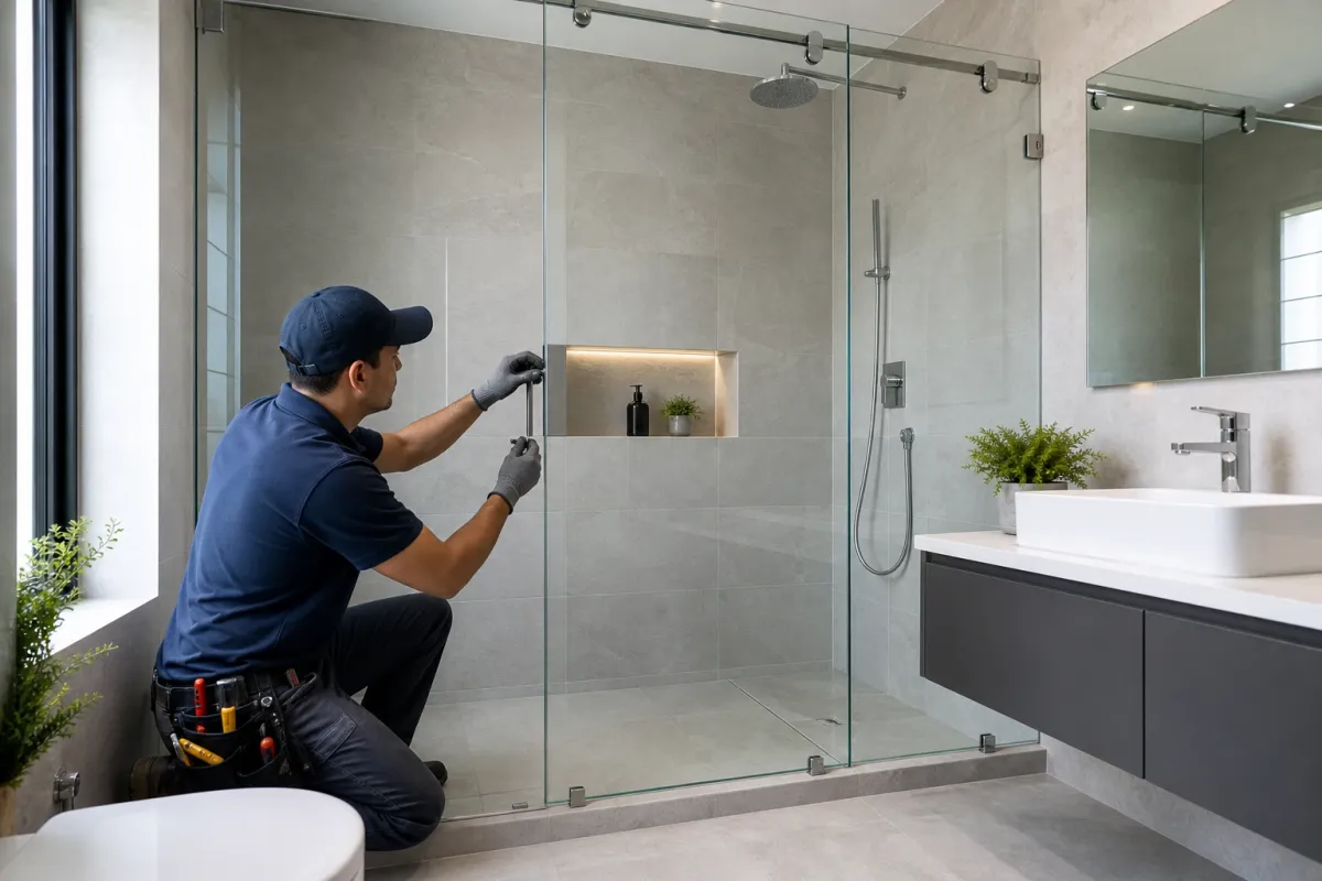 Instalación de divisiones de baño en vidrio templado: guía profesional