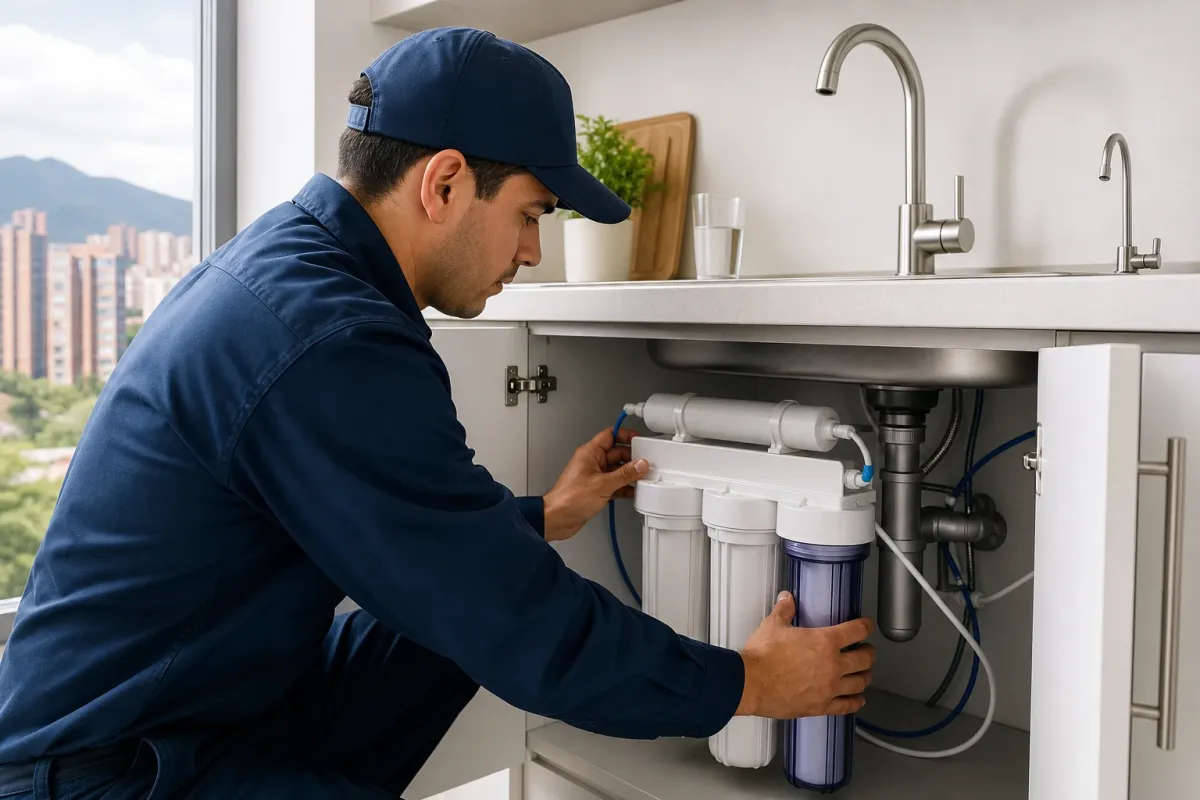 Instalación de filtros de agua para el hogar en Bogotá: guía profesional