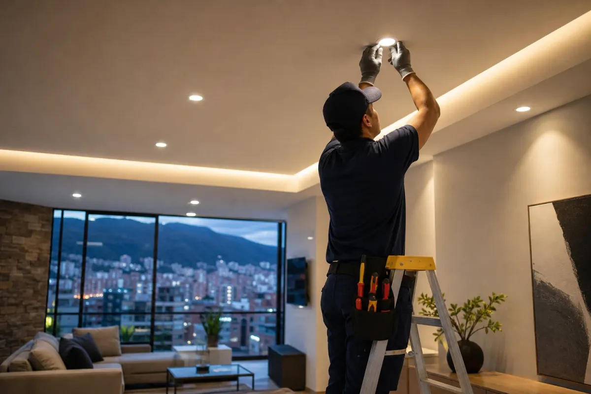 Instalación de luces LED en Bogotá guía completa