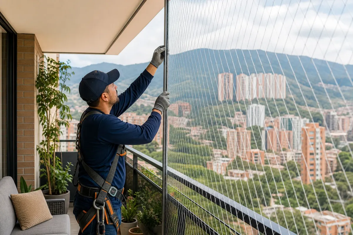 Instalación de mallas de seguridad para proteger tu hogar en Bogotá