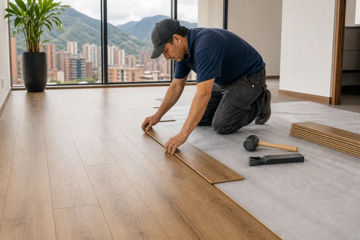 Instalación de pisos laminados en Bogotá: precio por metro cuadrado y recomendaciones