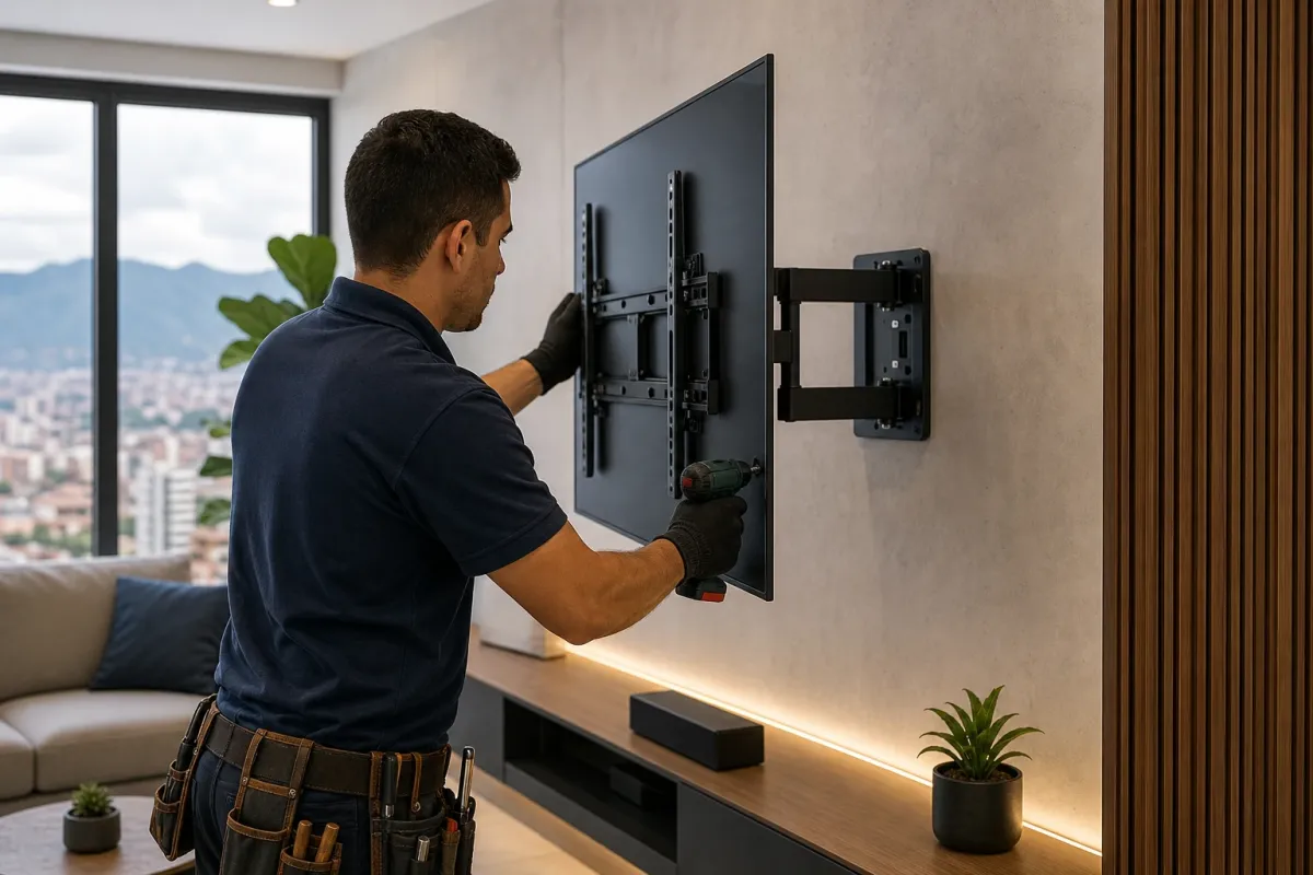 Instalación de soportes para TV en Bogotá: guía completa y profesional