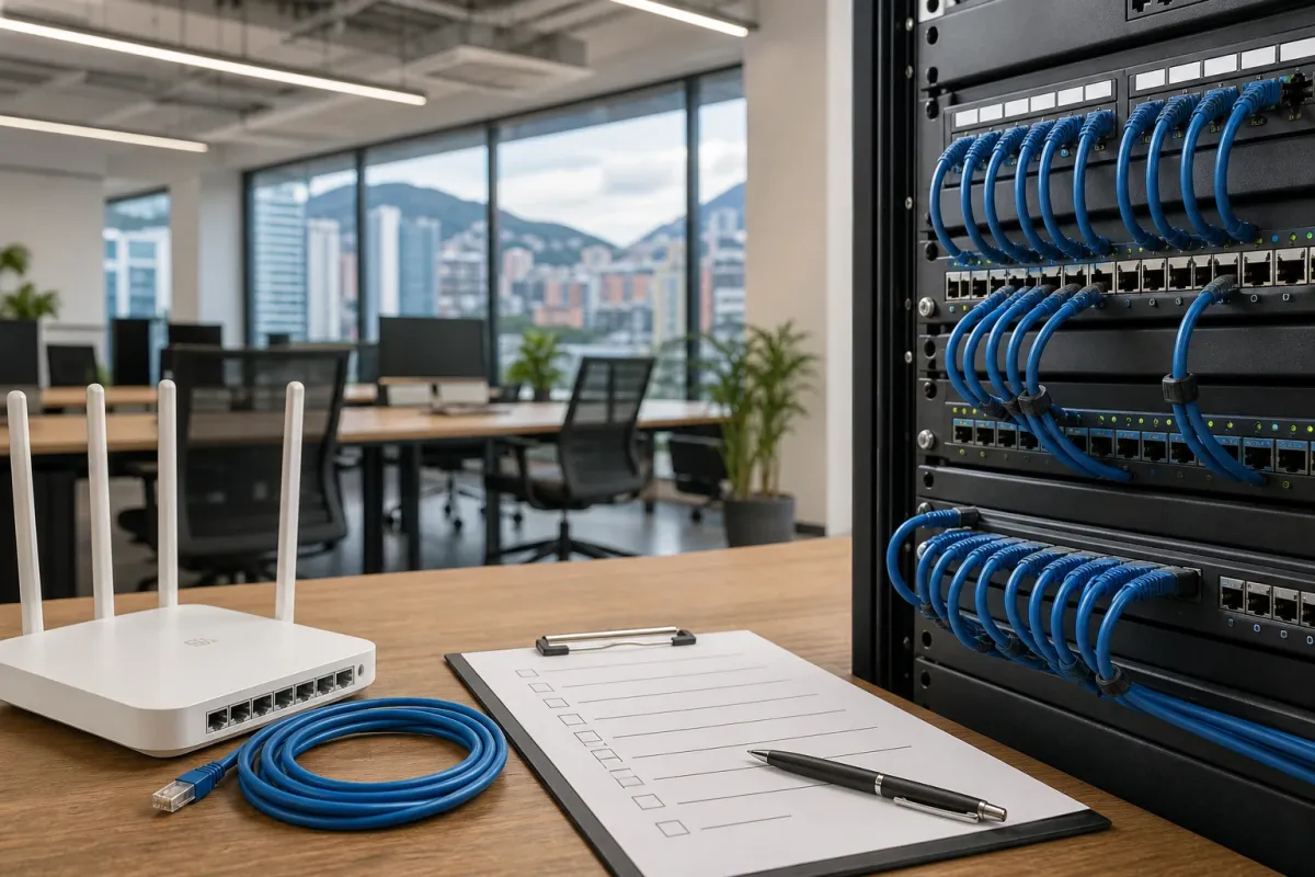 Lista de verificación para la instalación de sistemas de cableado estructurado en oficinas y hogares en Bogotá