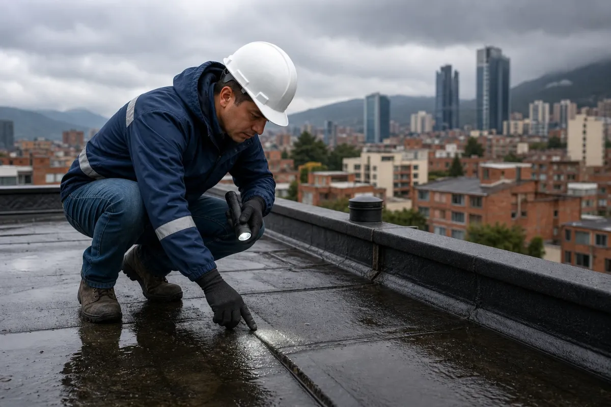 Qué revisar en techos antes de temporada de lluvias en Bogotá