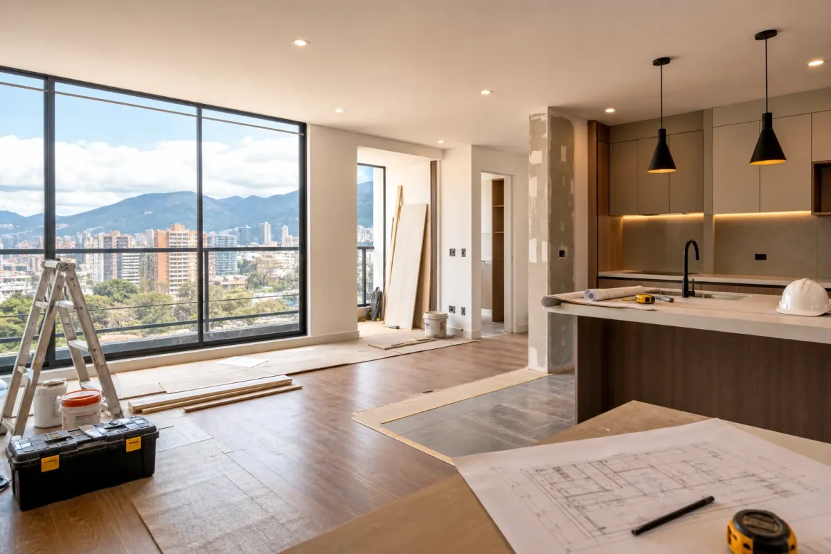 Remodelación de apartamentos en Bogotá: costos, etapas, permisos y recomendaciones