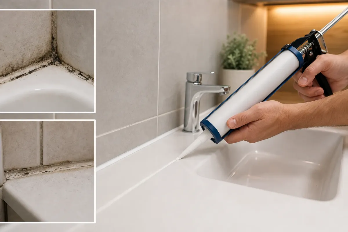 Sellado con silicona en baños y cocinas: cuándo renovarlo y cómo hacerlo bien